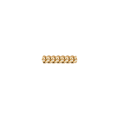 Chaîne Cubaine de Miami en or solide 14 carats avec Box Lock, 6,50 mm
