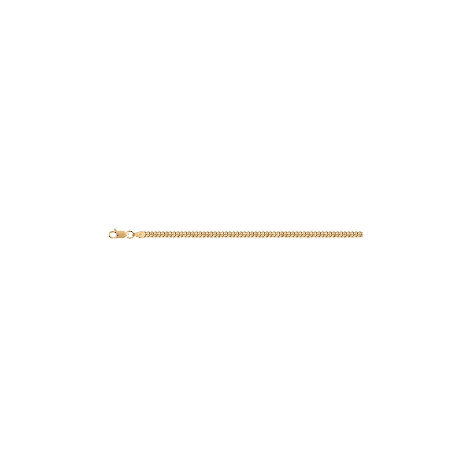 14K Solid Yellow Gold Miami Cuban  2,00mm Chain