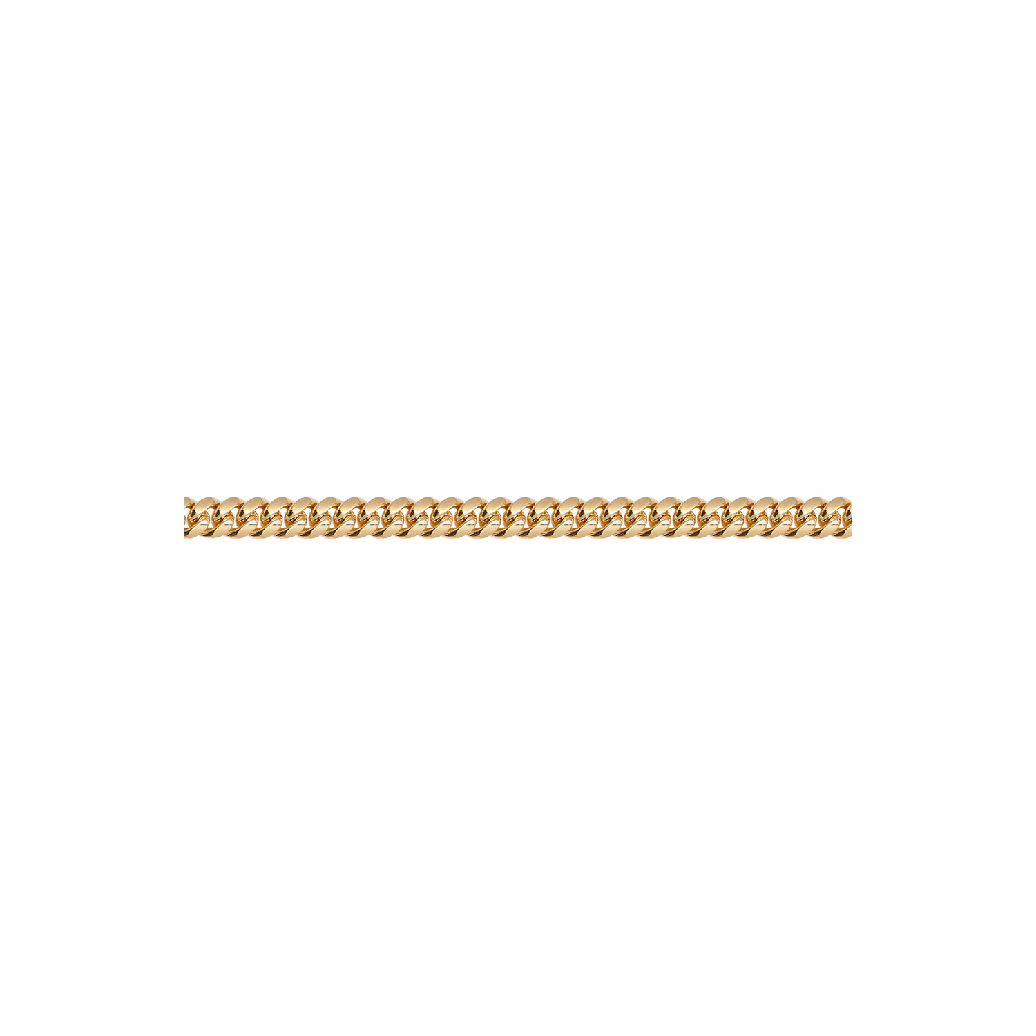 Chaîne Cubaine de Miami en or solide 14 carats avec Box Lock, 6,50 mm