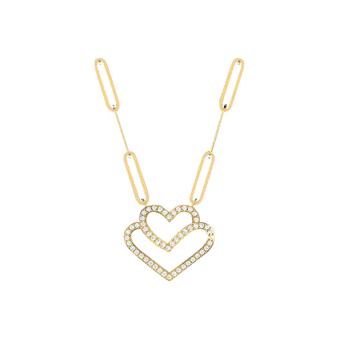 Collier Trombone Love en Or 18 carats et Diamants