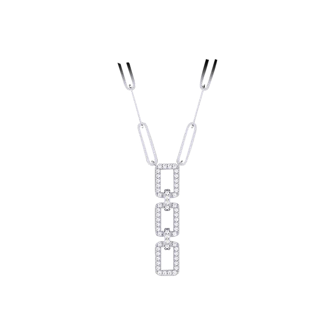 Collier Trombone Grace en Or 18 carats et Diamants