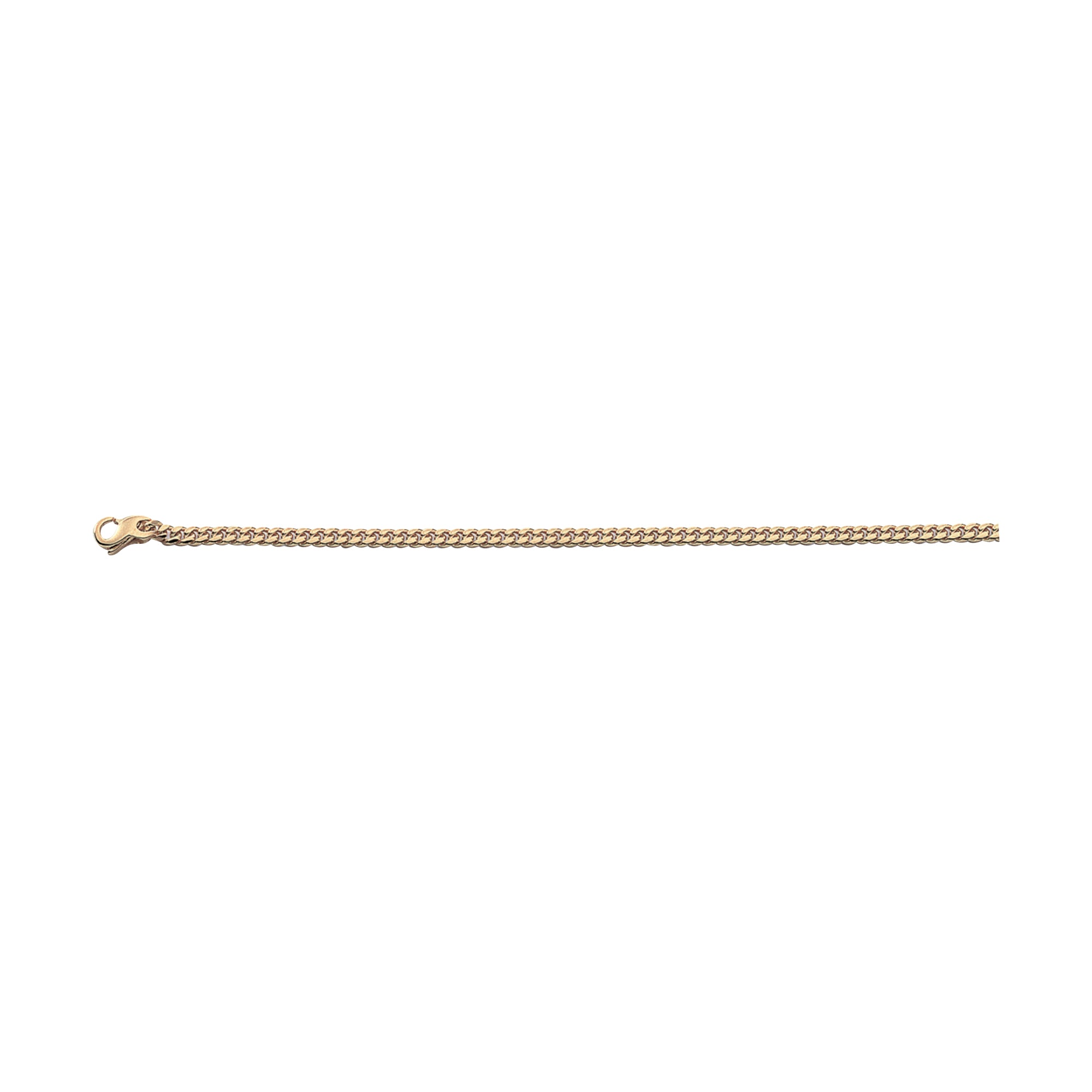 18K Solid Gold Miami Cuban Link Chain 3,50mm - HANDMADE