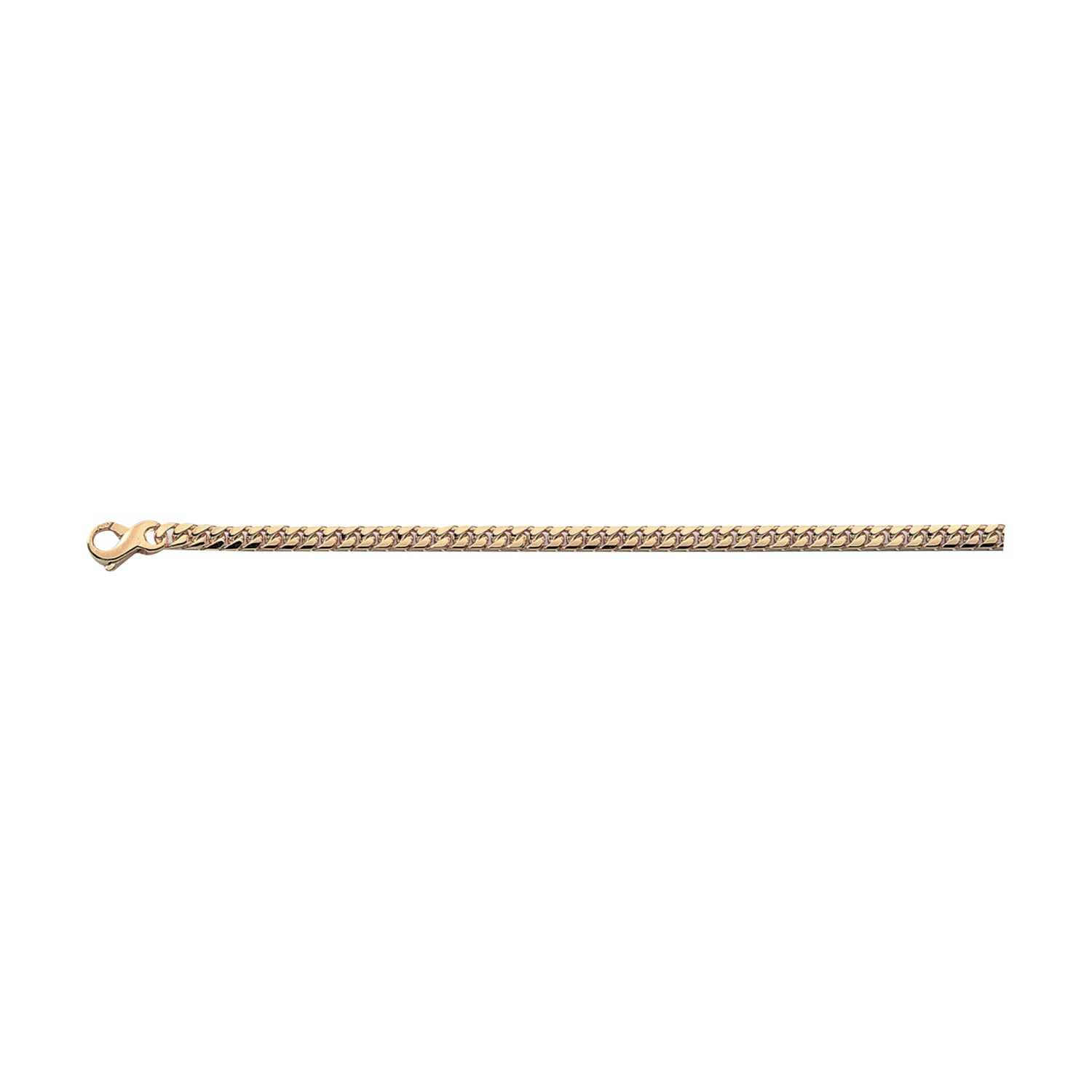 18K Solid Gold Miami Cuban Link Chain 4,30mm - HANDMADE