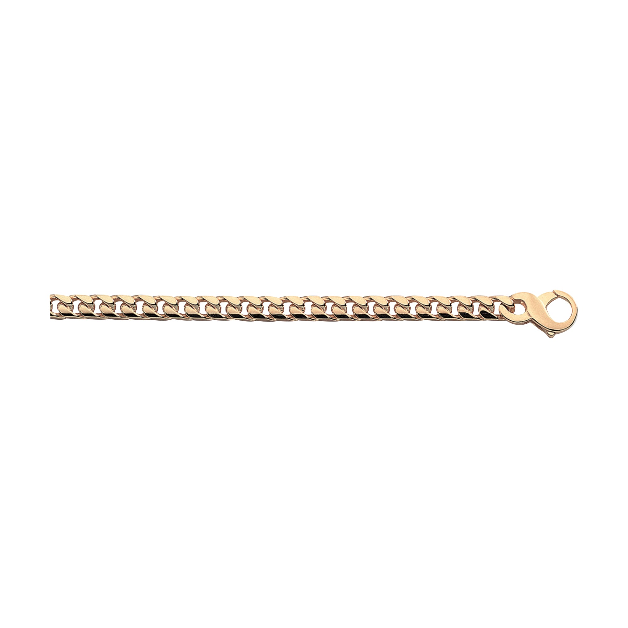 18K Solid Gold Miami Cuban Link Chain 7,10mm - HANDMADE