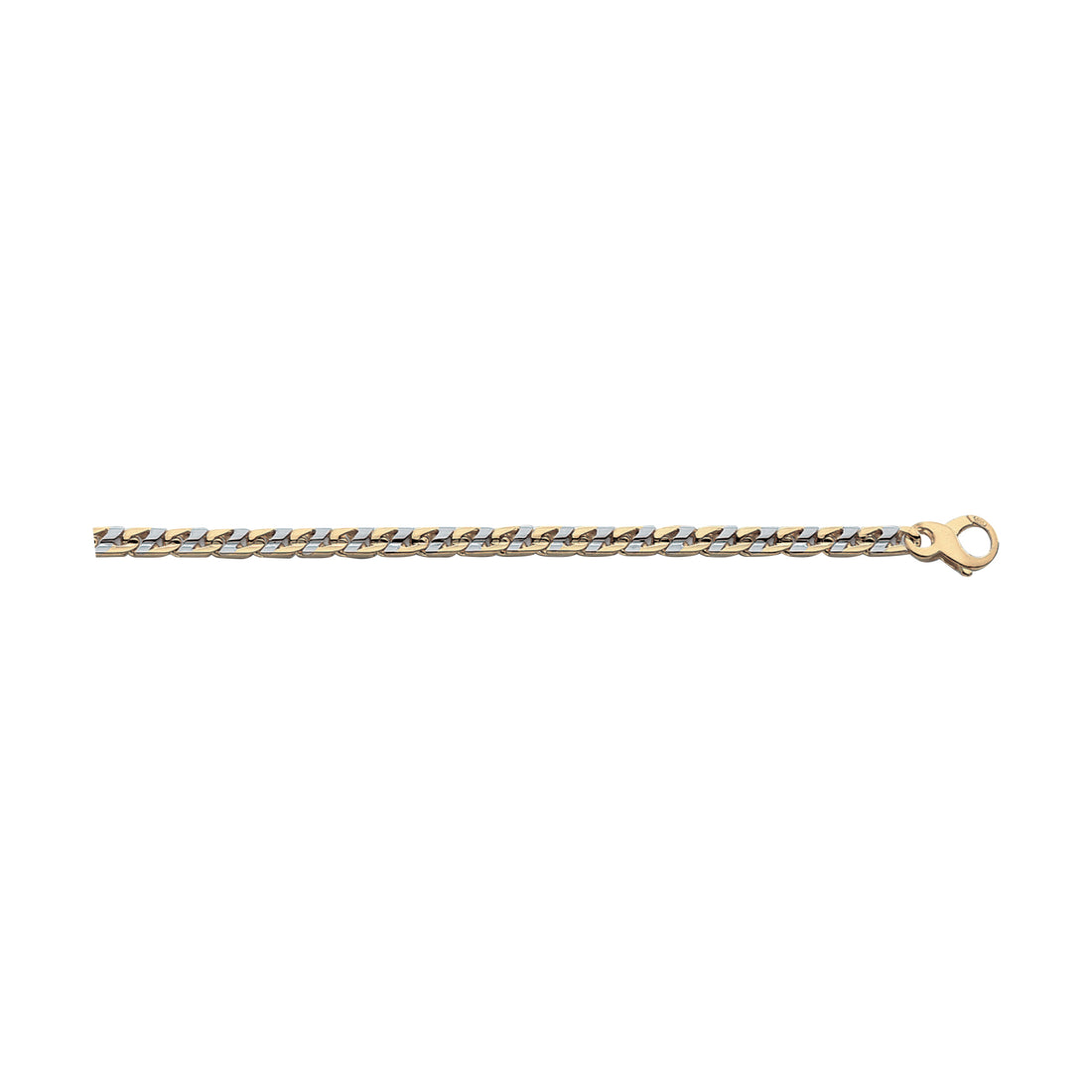 18K Solid Gold Z Chain M - HANDMADE