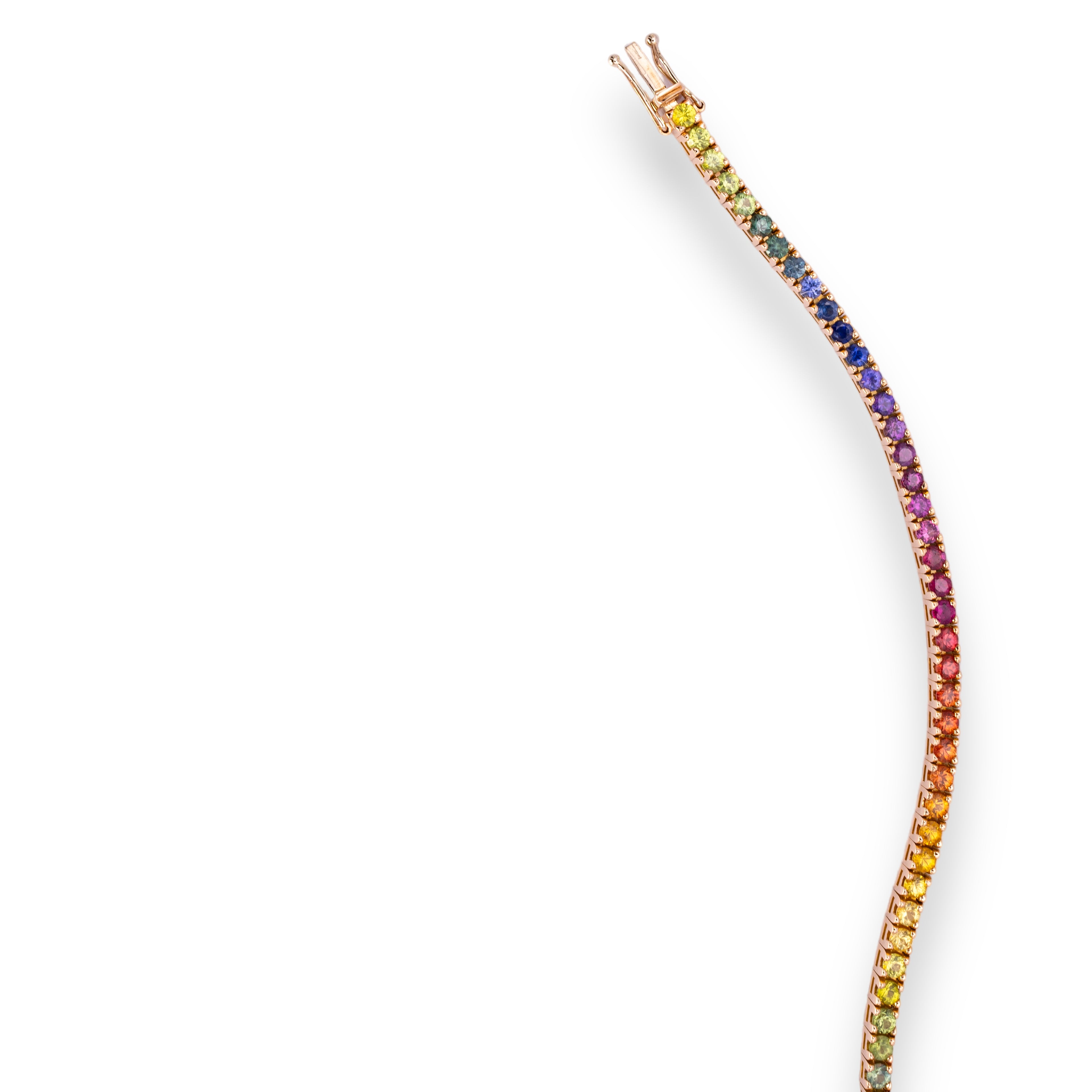 Bracelet Rainbow en or 18 carats - Saphirs de 4,00 ct