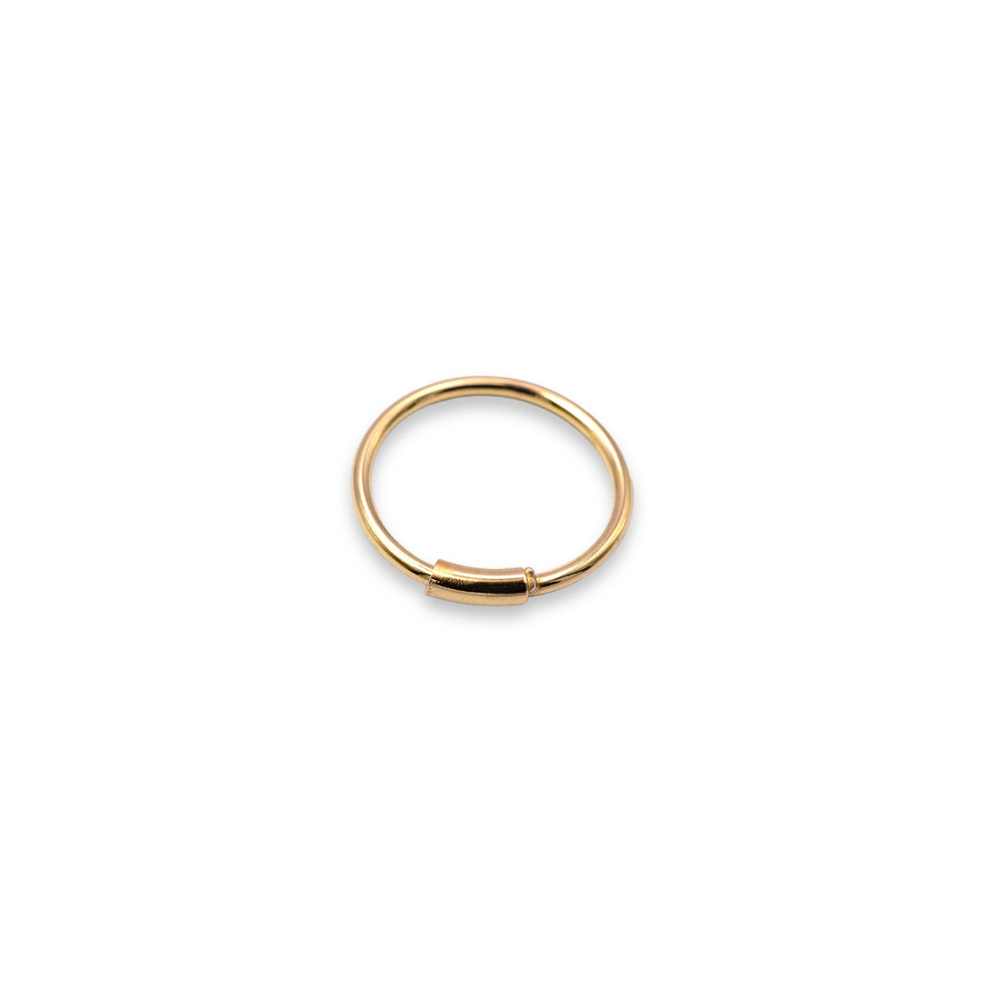 Set 18K Gold Hoops Piercing Ohrringe 10mm