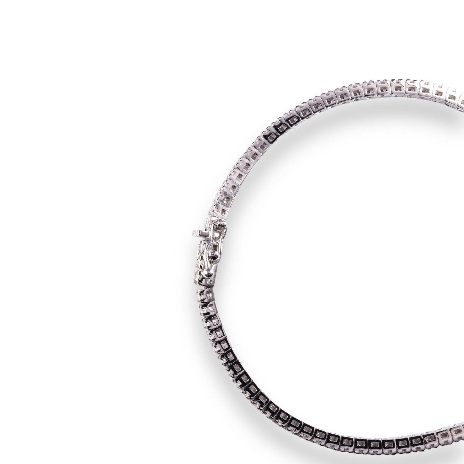 18K Gold Tennis Bracelet - 1,00 ct Diamonds.