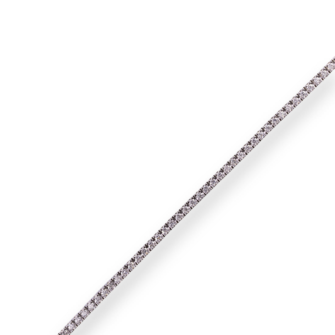 18K Gold Tennis Bracelet - 1,00 ct Diamonds.