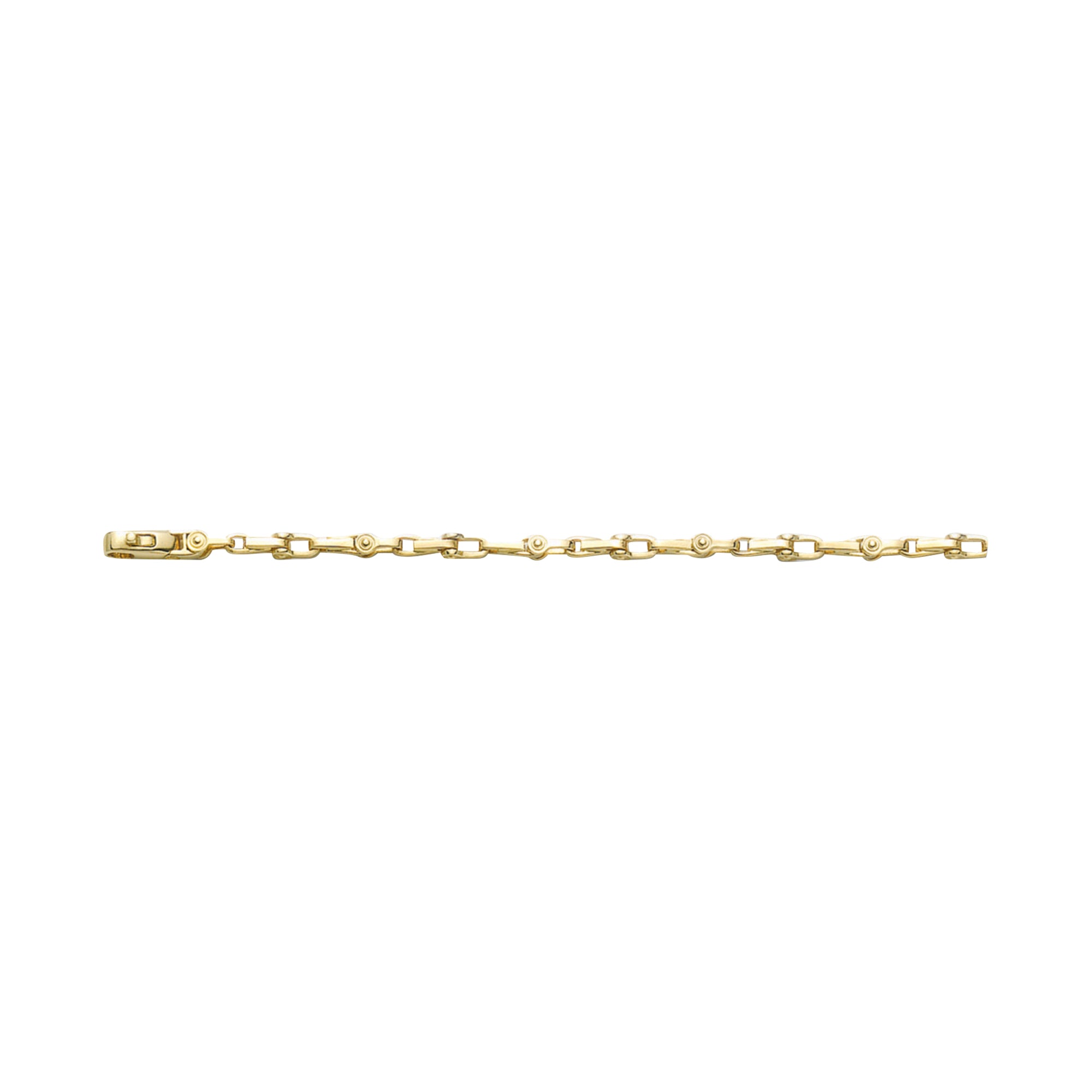 18K Solid Gold Biker Chain - HANDMADE